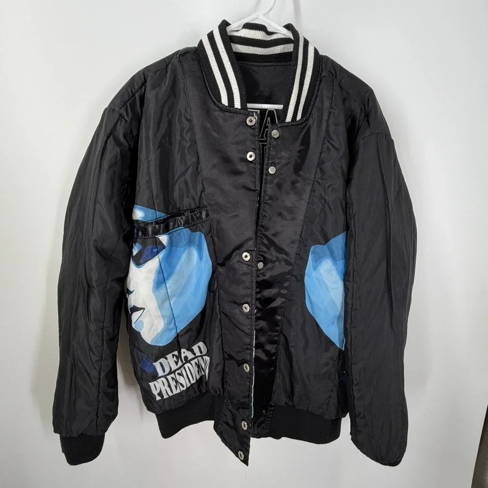 Hodgdon Classics Dead Presidents 1995 Double Sided Movie AOP Jacket Men's Size L